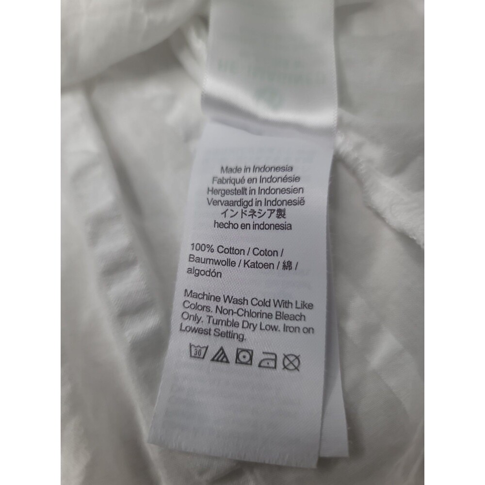 J.Crew White Cotton Blouse Women’s Puff Sleeve Square Neck Cottagecore Top Large - Picture 6 of 11